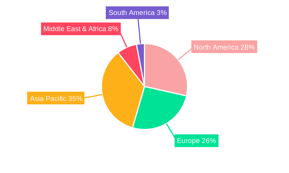Insulation Paints and Coatings Market Share by Region - Global Geographic Distribution