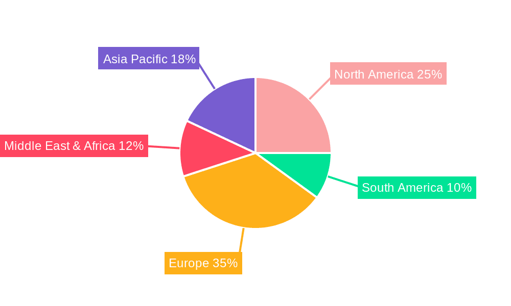 Internet Gambling & Betting Market Share by Region - Global Geographic Distribution
