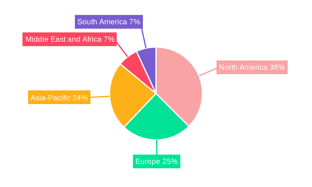 IoT Energy Management Market Market Share by Region - Global Geographic Distribution
