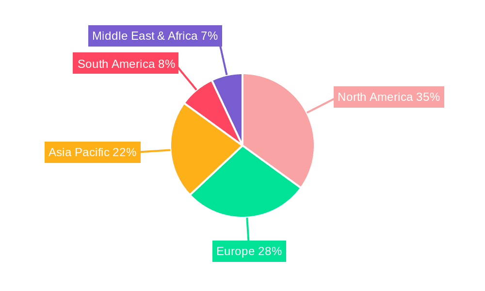 Knee Length Prom Dress Market Share by Region - Global Geographic Distribution