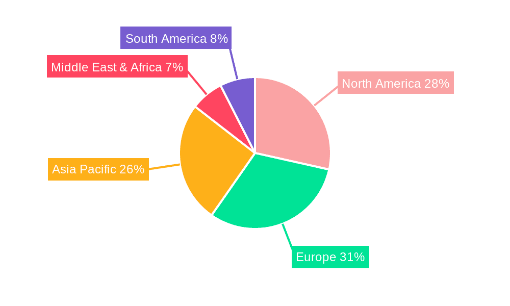 Laboratory Liquid Chiller Market Share by Region - Global Geographic Distribution