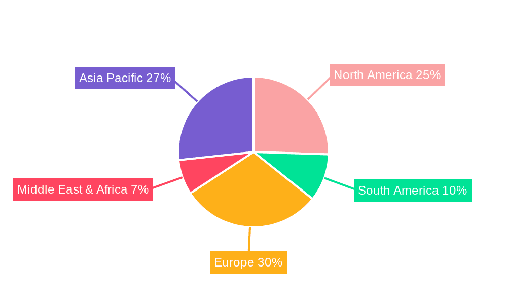 Lactic Acid & Derivatives Market Share by Region - Global Geographic Distribution