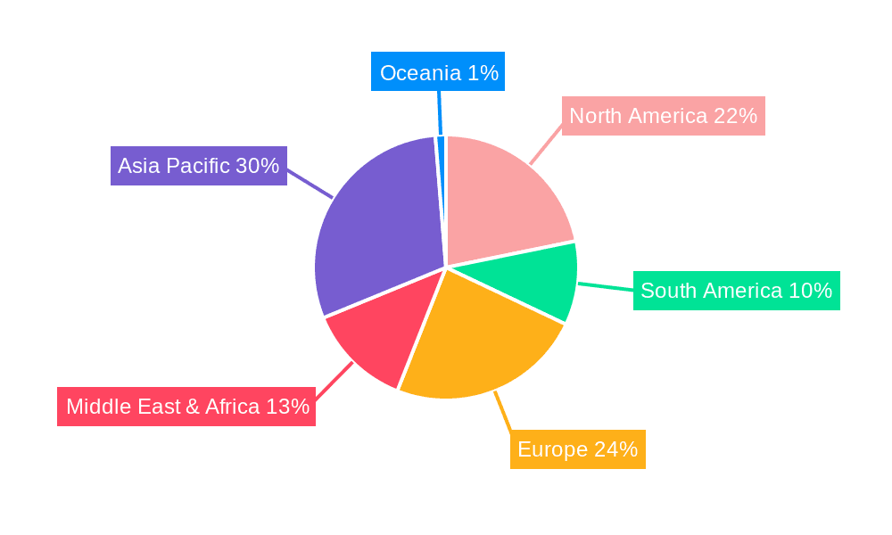 Large Diameter Steel Pipe Market Share by Region - Global Geographic Distribution