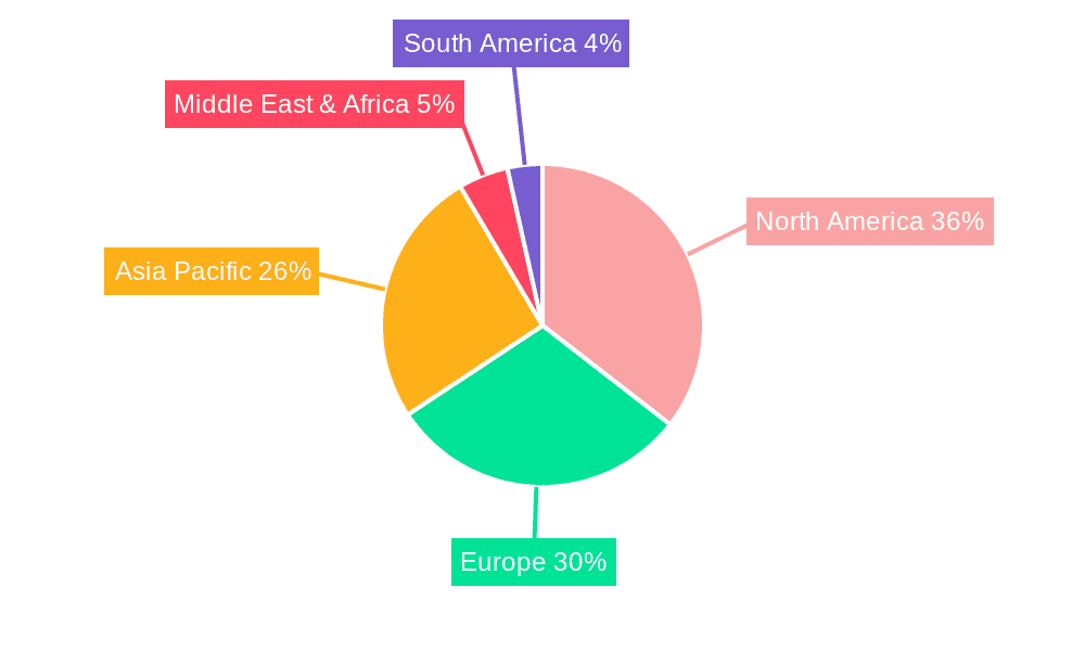 Laser Medical Beauty Equipment Market Share by Region - Global Geographic Distribution