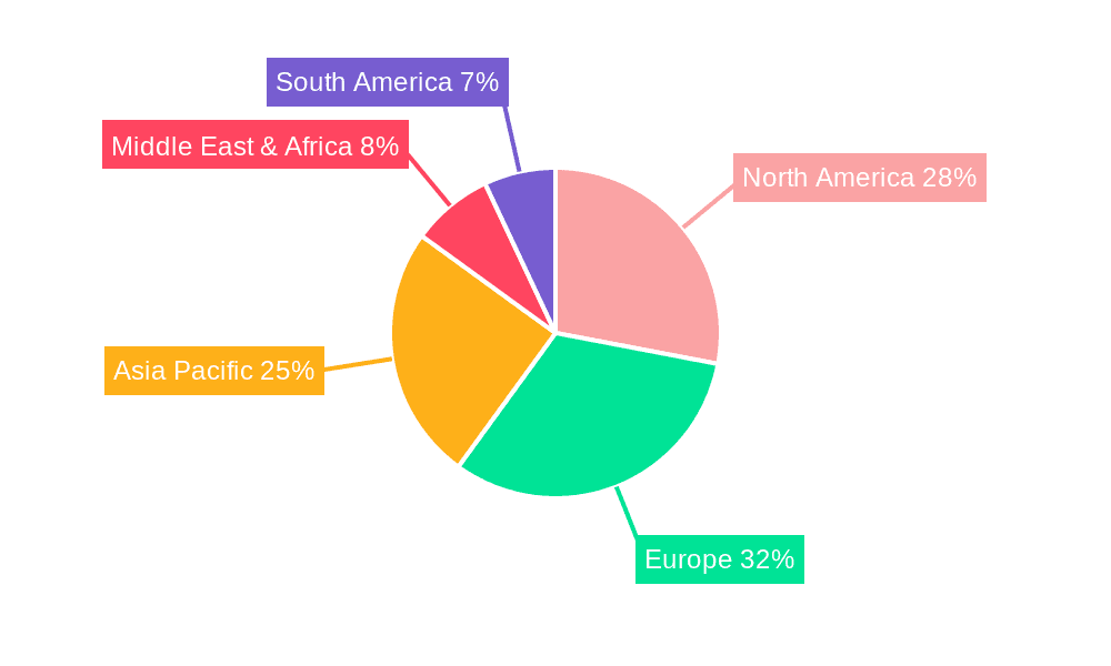 Lead Gelcoat Market Share by Region - Global Geographic Distribution