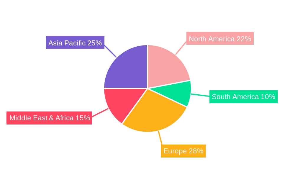 Levoloxacin Hydrochloride Capsules Market Share by Region - Global Geographic Distribution