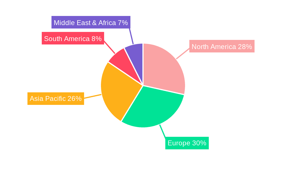 Light Vehicle Limited Slip Differential Market Share by Region - Global Geographic Distribution