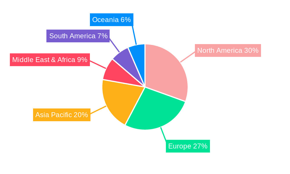 Lightweight Sun Protective Clothing Market Share by Region - Global Geographic Distribution