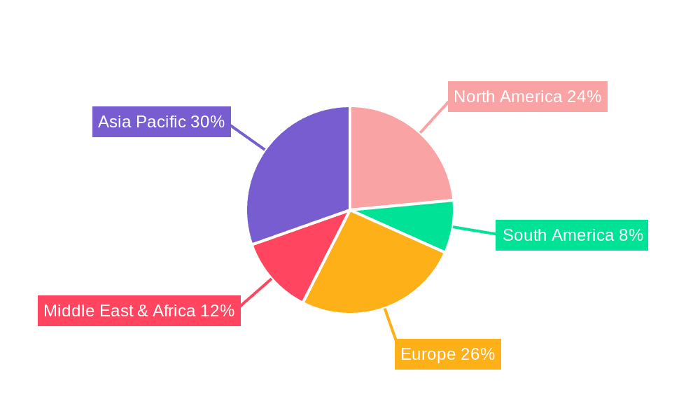 Liquid Chemical Warehousing Market Share by Region - Global Geographic Distribution