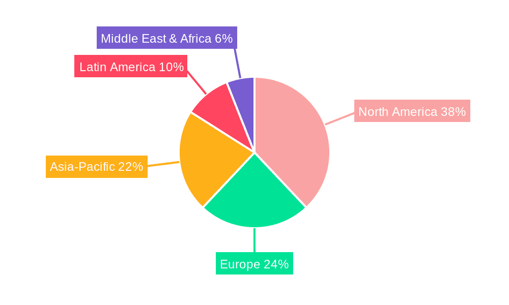 Liquid Laundry Detergent Market Market Share by Region - Global Geographic Distribution
