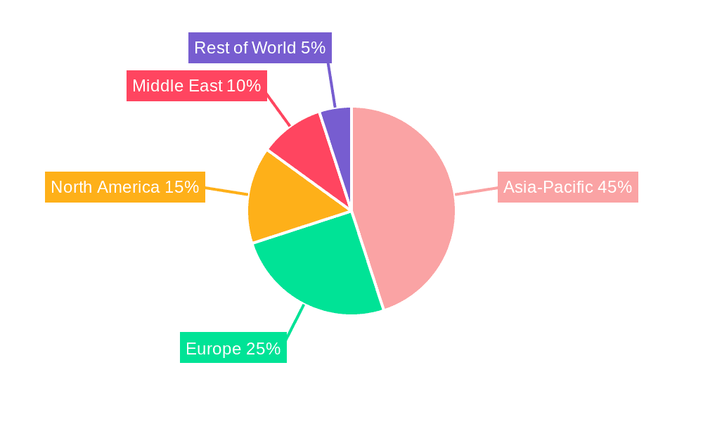 Liquified Petroleum Gas Tanker Market Share by Region - Global Geographic Distribution