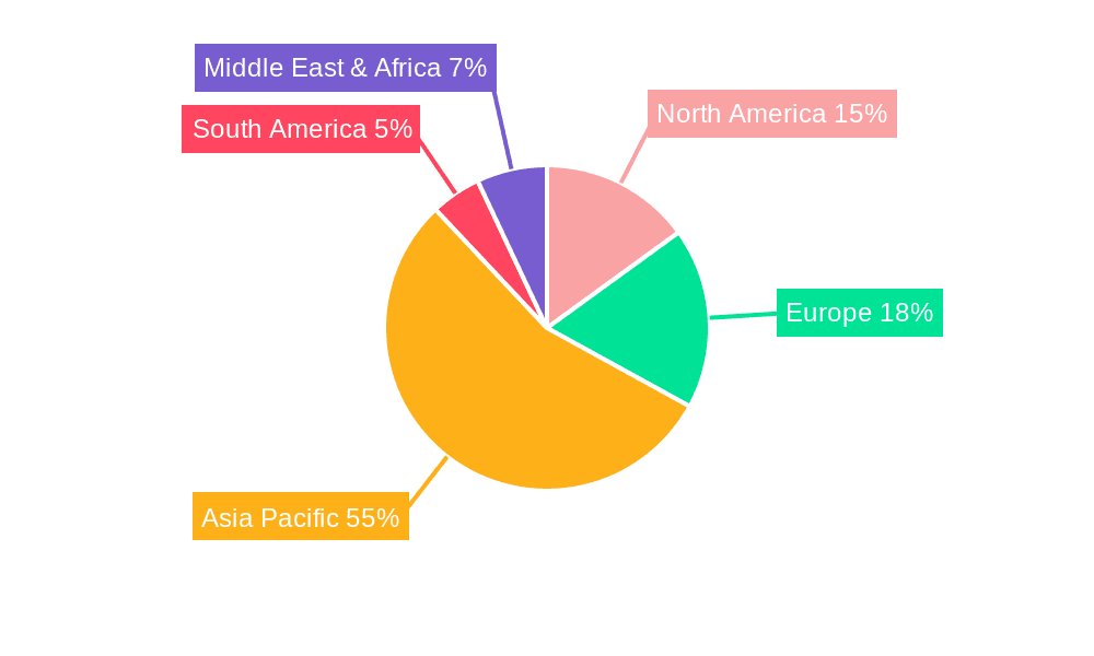 Lithium Battery Grade Lithium Hydroxide Market Share by Region - Global Geographic Distribution