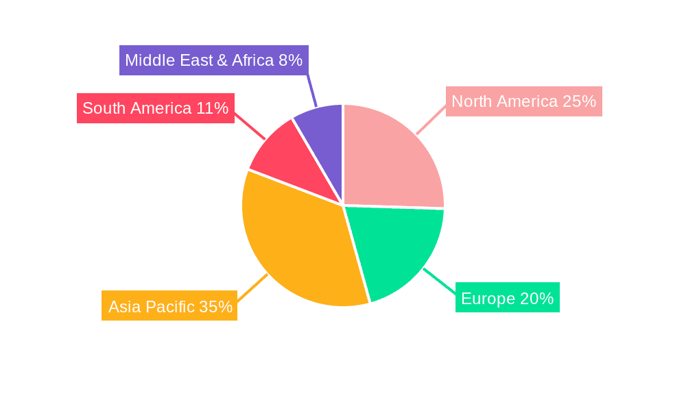 Lithium Chemicals Market Share by Region - Global Geographic Distribution