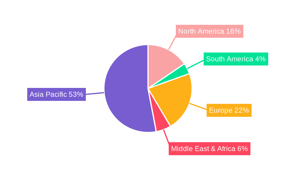 Lithium-ion Battery Cathode Active Material Market Share by Region - Global Geographic Distribution