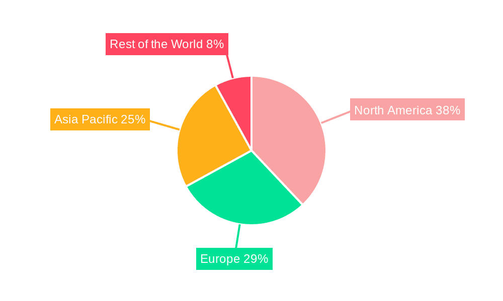 Location-Based Services Market Market Share by Region - Global Geographic Distribution