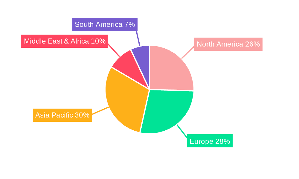 Locker Locks Market Share by Region - Global Geographic Distribution