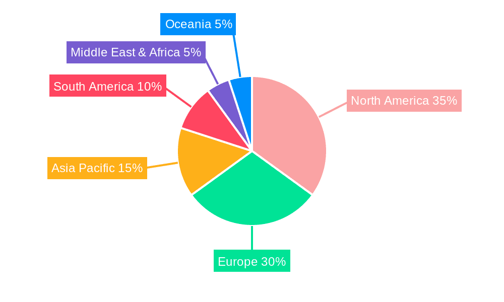 Logging Equipment Harvesting head Market Share by Region - Global Geographic Distribution