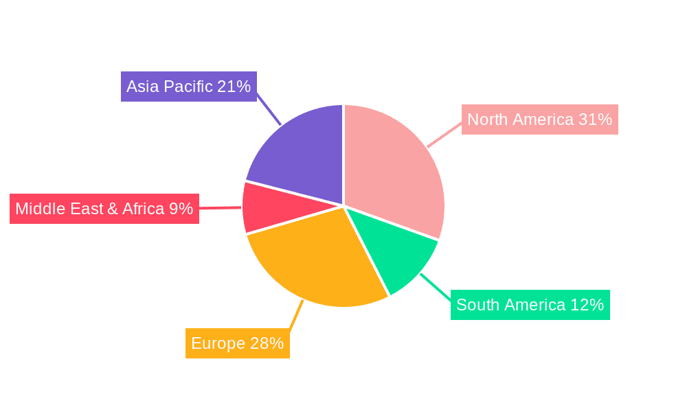 Long Video Platform Market Share by Region - Global Geographic Distribution