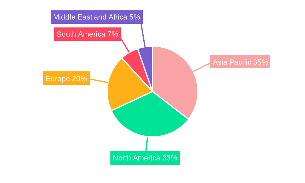 Luxury Apparels Market Market Share by Region - Global Geographic Distribution