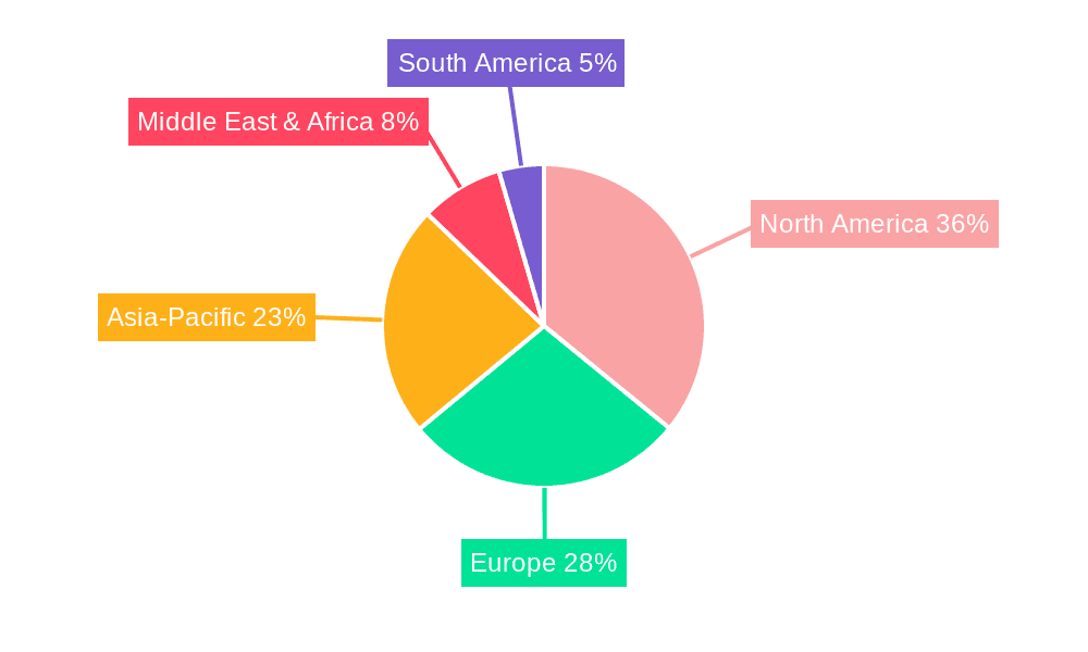 Man-portable Communication Systems Market Market Share by Region - Global Geographic Distribution