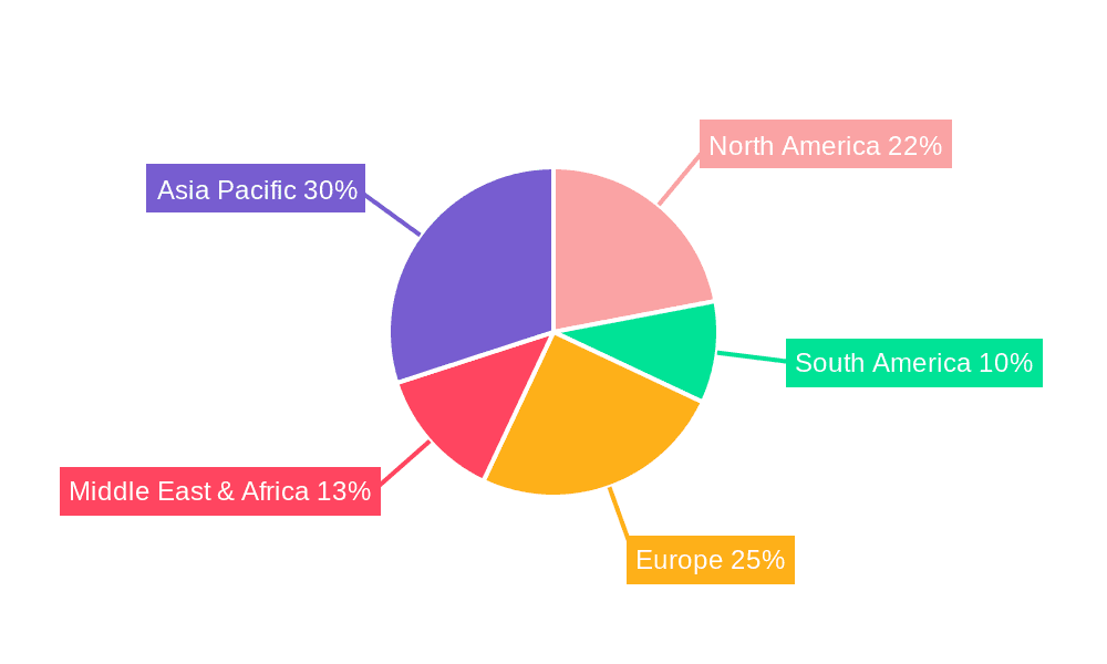 Marine Barges Market Share by Region - Global Geographic Distribution
