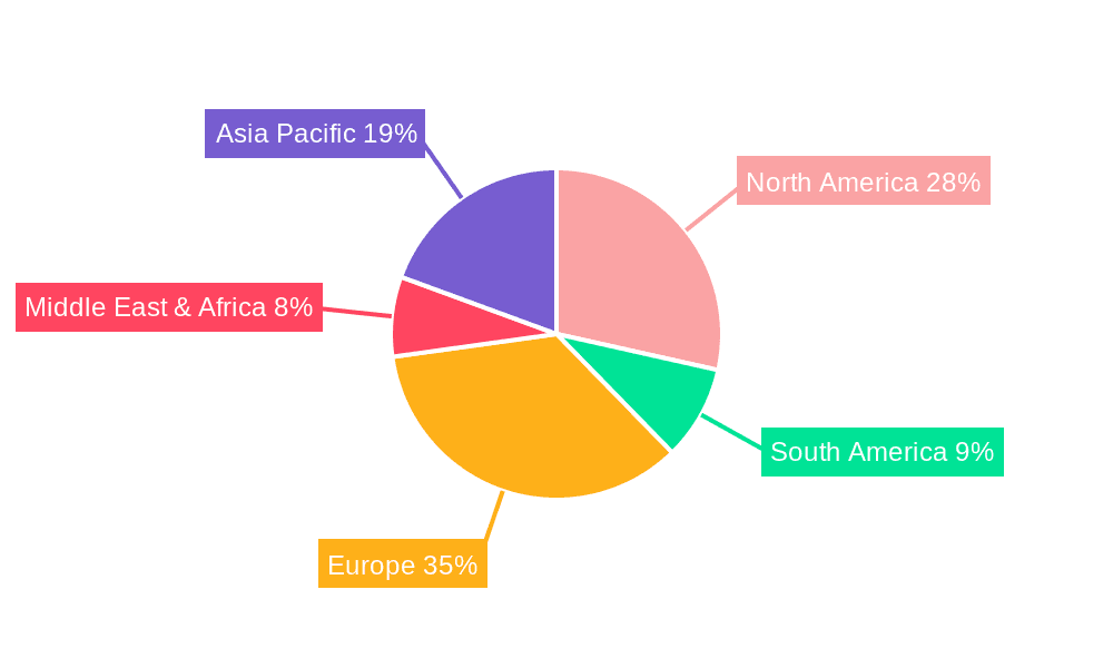 Marine Dynamic Positioning Systems Market Share by Region - Global Geographic Distribution