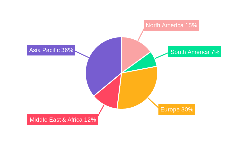 Marine Propulsion Maintenance Market Share by Region - Global Geographic Distribution