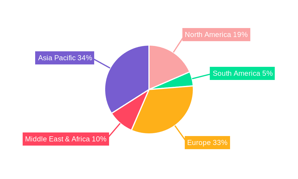 Marine Water Cooling System Market Share by Region - Global Geographic Distribution