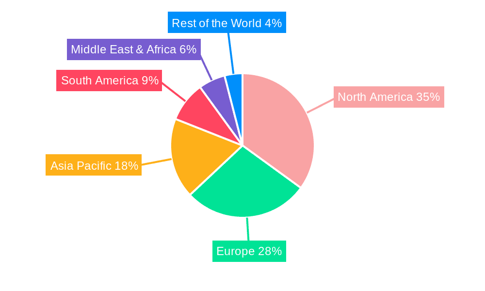Meat Freeze Dried Pet Food Market Share by Region - Global Geographic Distribution