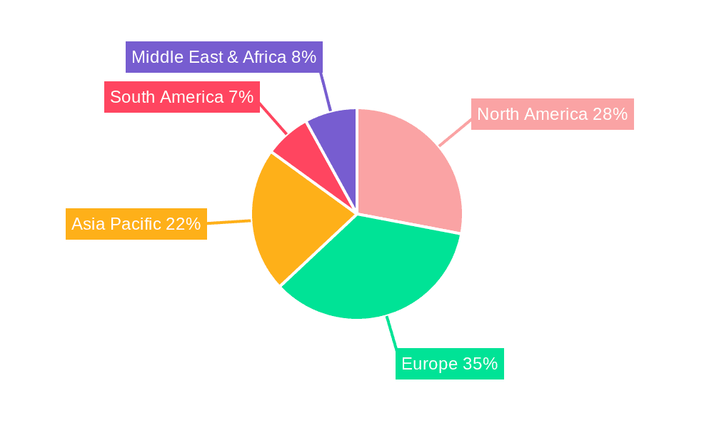 Mechanical Automotive Lumbar Support Market Share by Region - Global Geographic Distribution