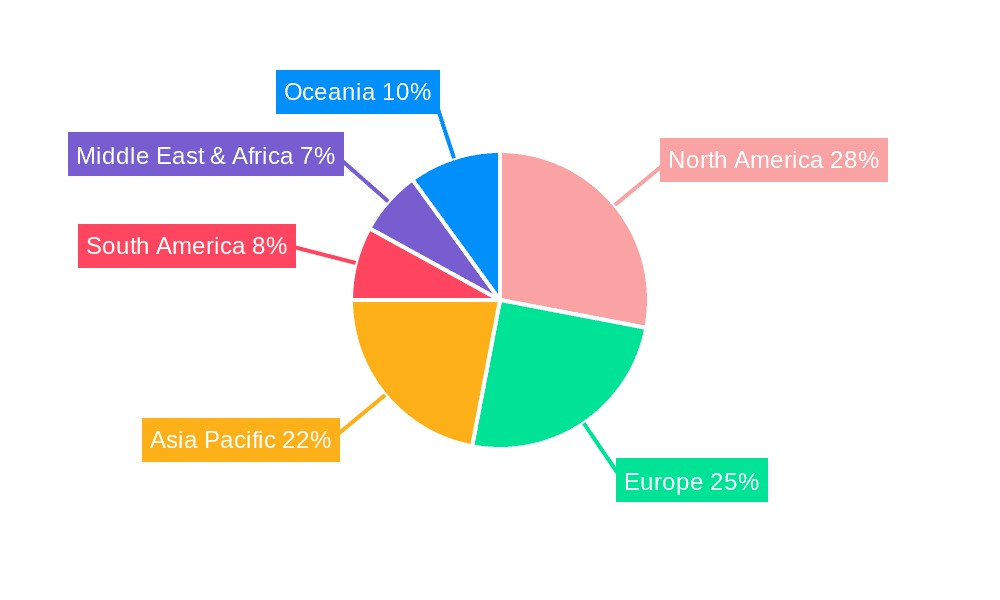 Medical Closed Ventilator Breathing Circuit Market Share by Region - Global Geographic Distribution