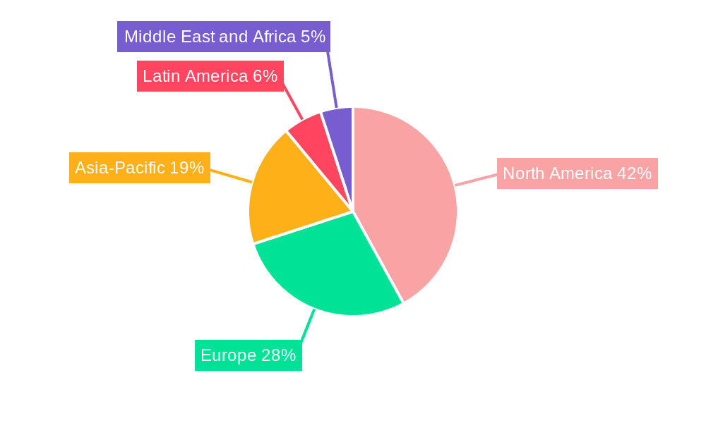 Medicine Skin Care Market Market Share by Region - Global Geographic Distribution