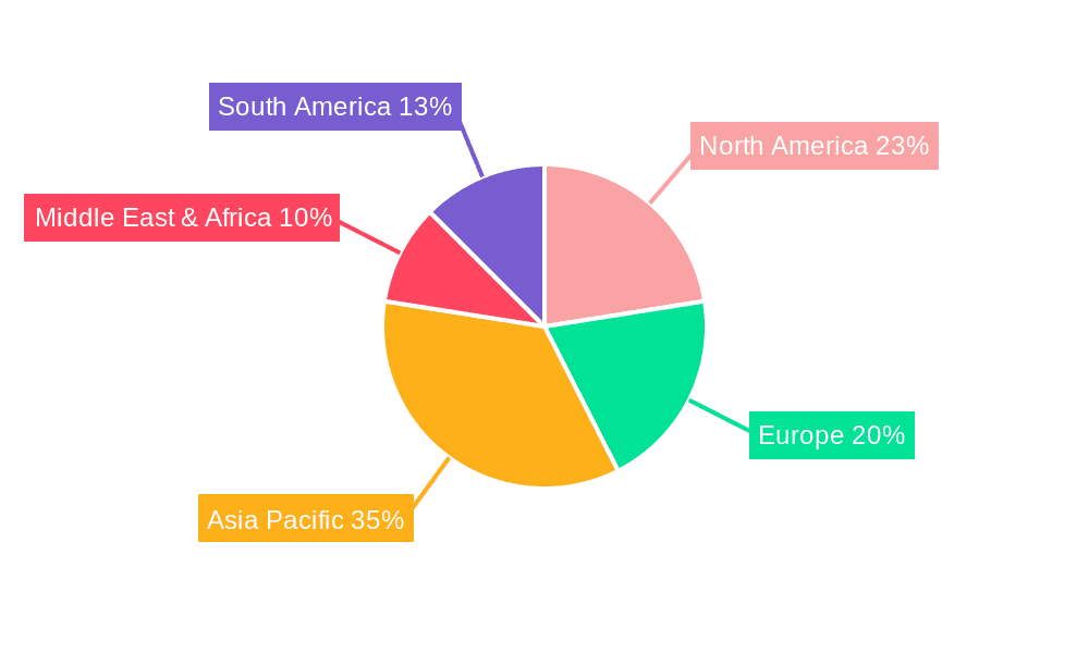 Melamine Molding Compound Market Share by Region - Global Geographic Distribution