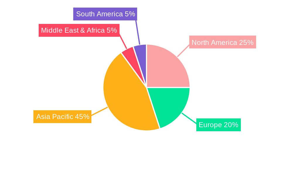 Metallurgical Grade High Purity Silicon Market Share by Region - Global Geographic Distribution