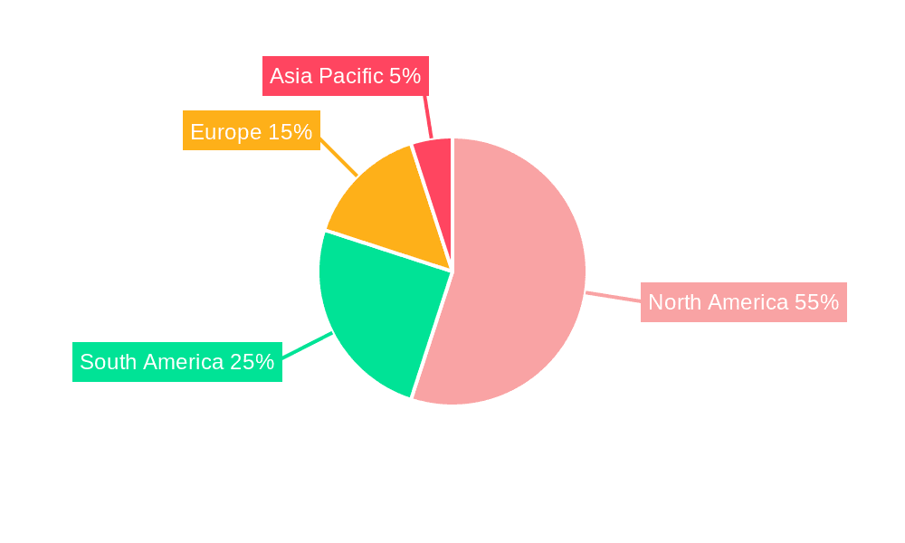 Mexico Hemostats Market Market Share by Region - Global Geographic Distribution