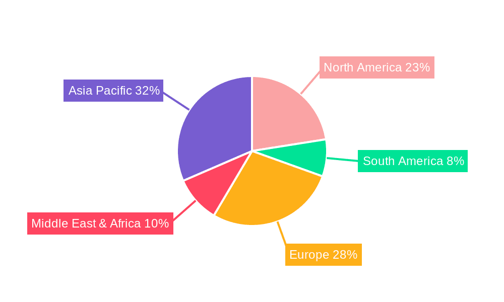 Micronized Polyamide Wax Market Share by Region - Global Geographic Distribution