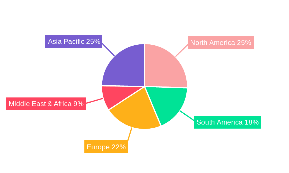 Mining Geochemistry Services Market Share by Region - Global Geographic Distribution