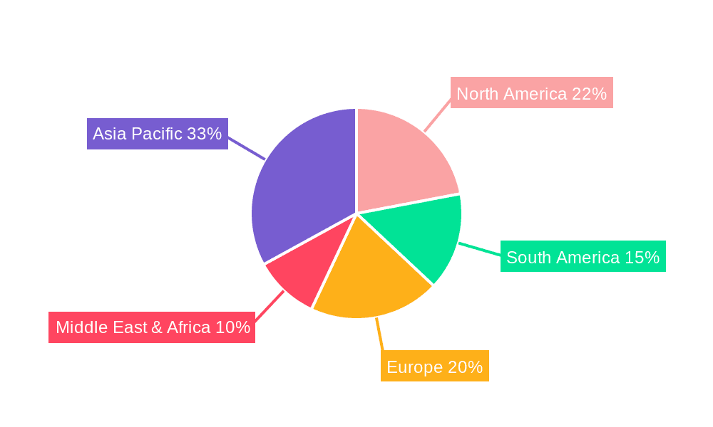 Mining Hydraulic Drilling Rig Market Share by Region - Global Geographic Distribution