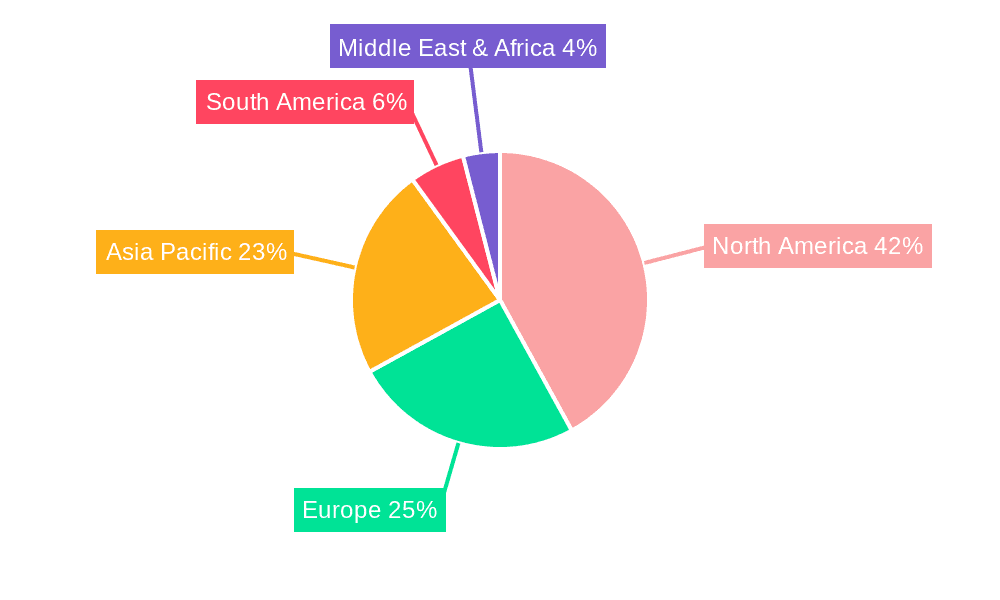 Mining Waste Management Market Market Share by Region - Global Geographic Distribution