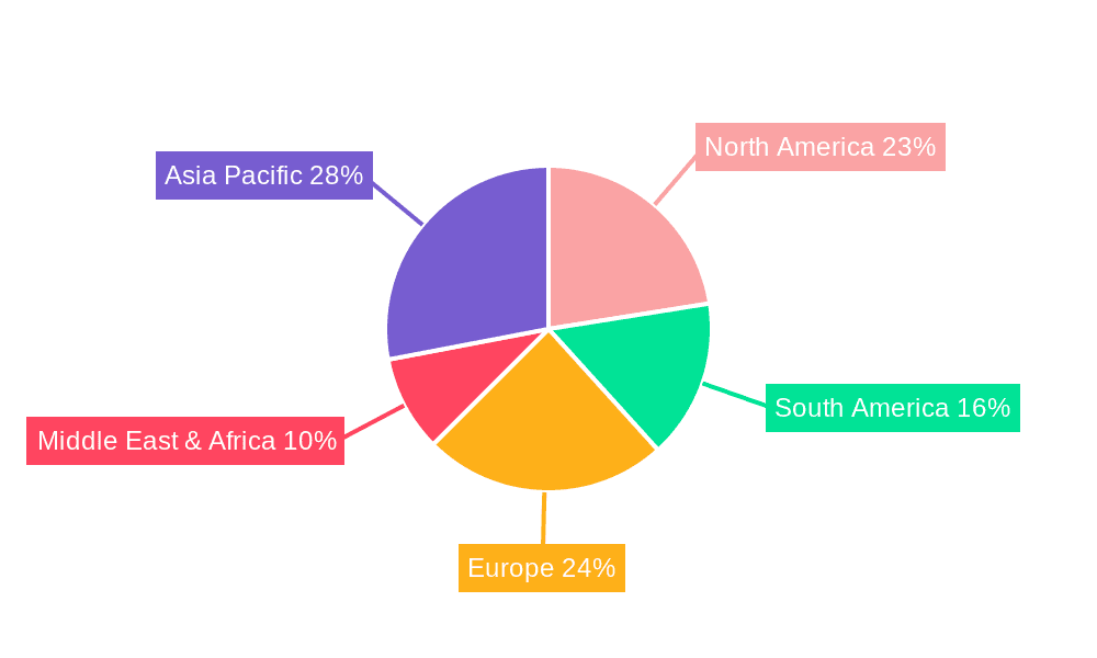 Mining and Metallurgical Waste Management Market Share by Region - Global Geographic Distribution
