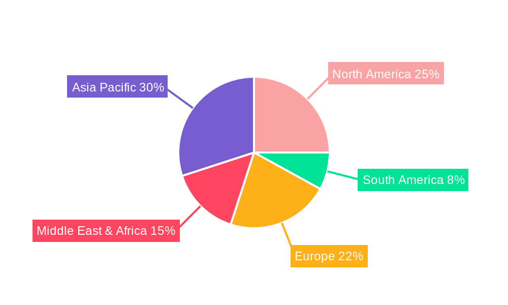 Mixed Xylene Market Share by Region - Global Geographic Distribution