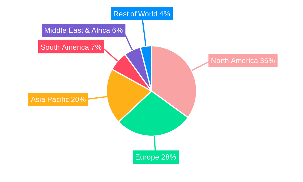 Mobile Telepresence Video Conferencing Robots Market Share by Region - Global Geographic Distribution