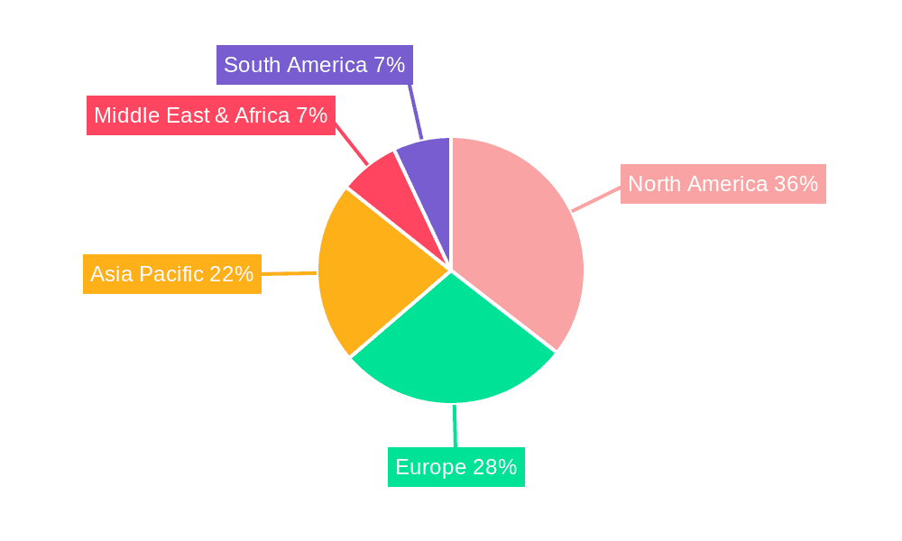 Mobile Workforce Solutions Market Share by Region - Global Geographic Distribution