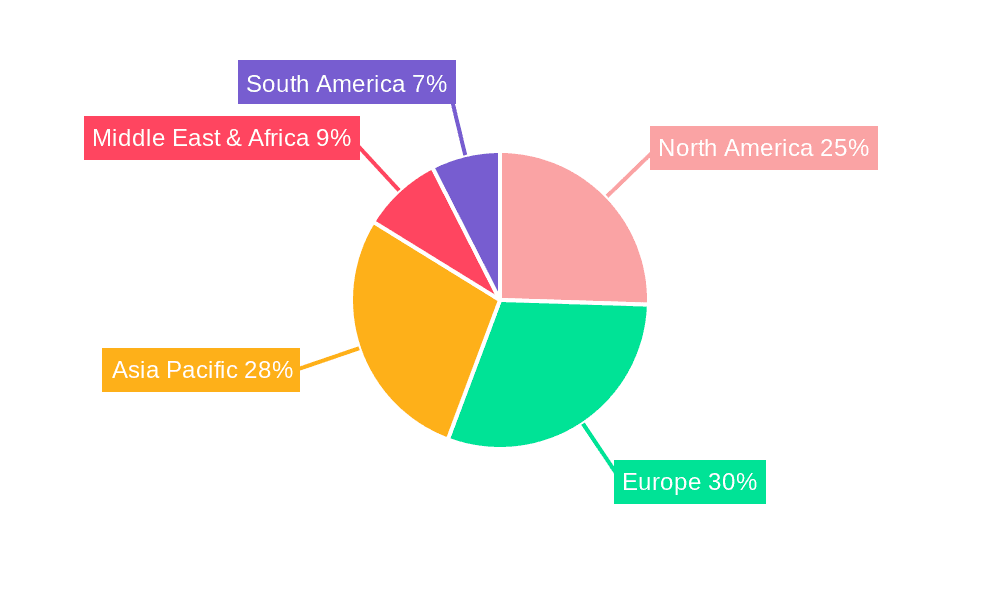 Modified Atmospheric Packaging Market Share by Region - Global Geographic Distribution