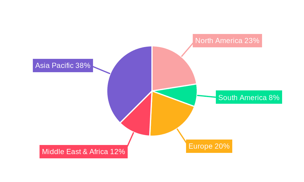 Moisture Resistant Gypsum Board Market Share by Region - Global Geographic Distribution