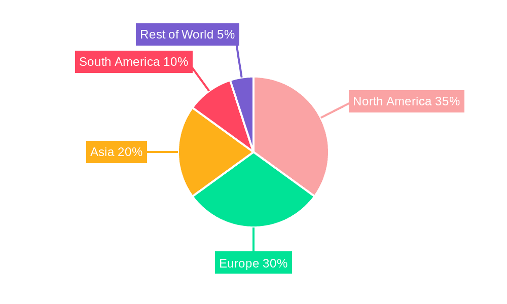 Natural Hardwood Products Market Share by Region - Global Geographic Distribution