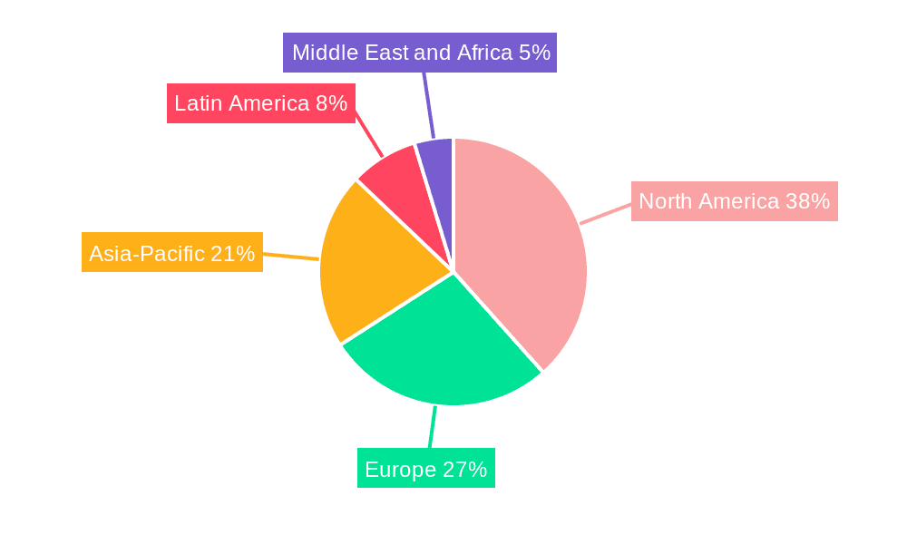 Neobanking Market Market Share by Region - Global Geographic Distribution