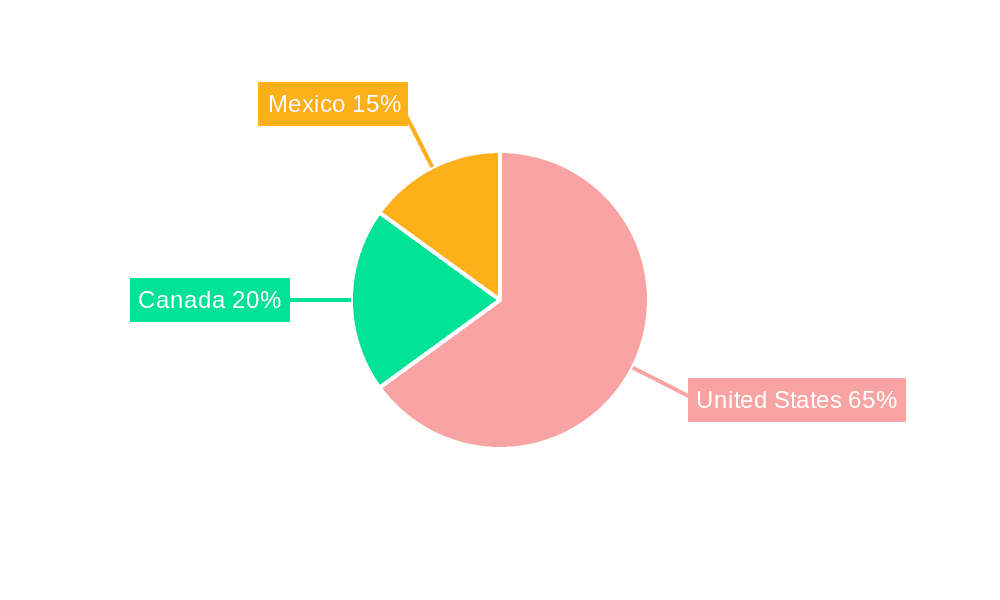 North America Utility Transmission Pole Market Market Share by Region - Global Geographic Distribution