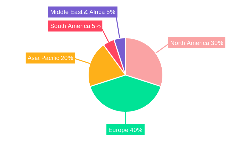 Oak Barrels Market Share by Region - Global Geographic Distribution