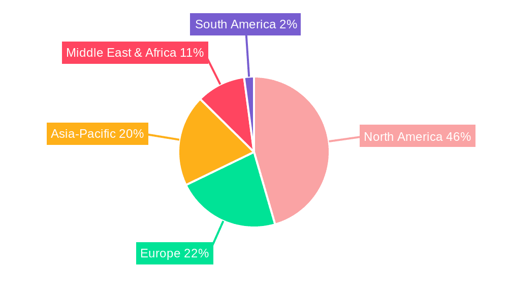 Offshore Helicopter Services Market Market Share by Region - Global Geographic Distribution